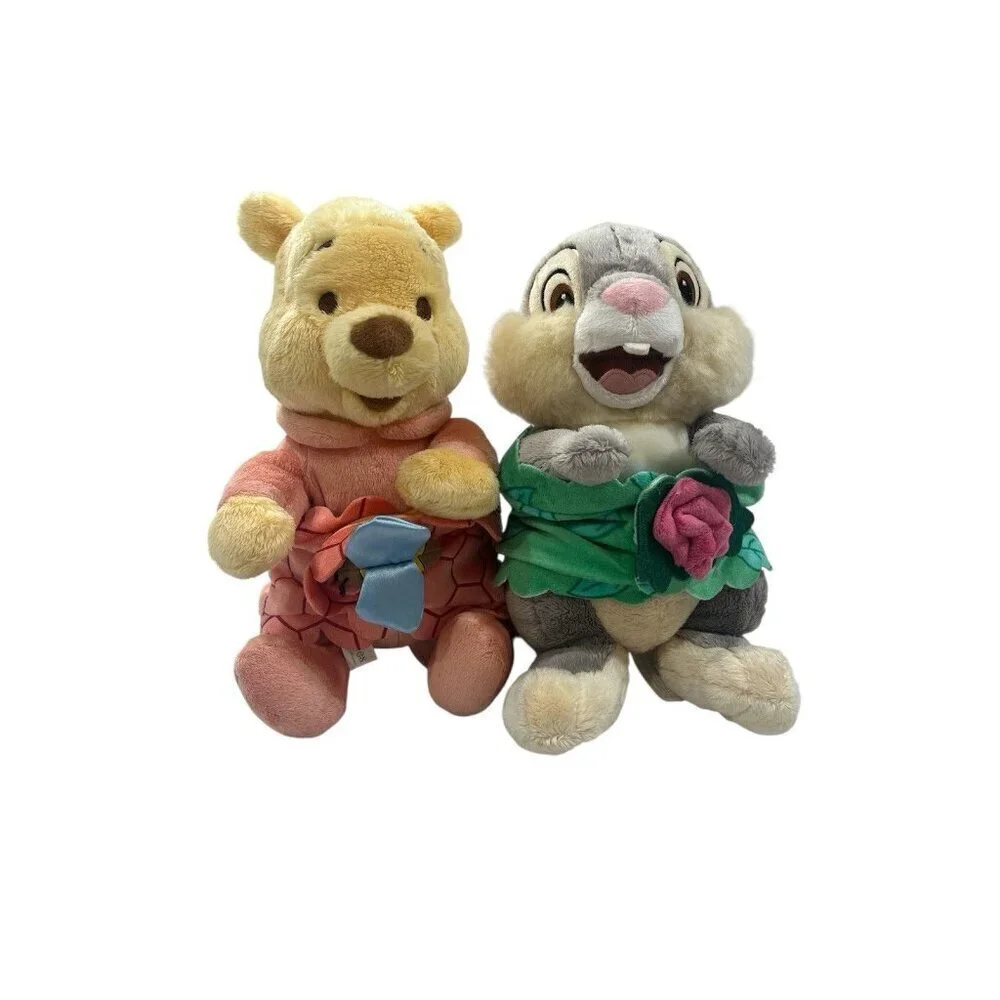 Disney Babies Thumper & Winnie The Pooh Stuffed Animals